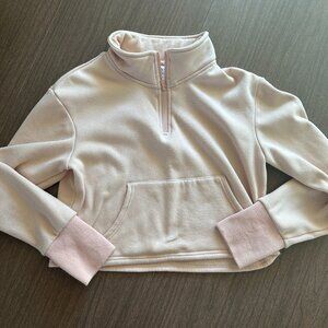 Pink Senita Athletics Quarter Zip Hoodie